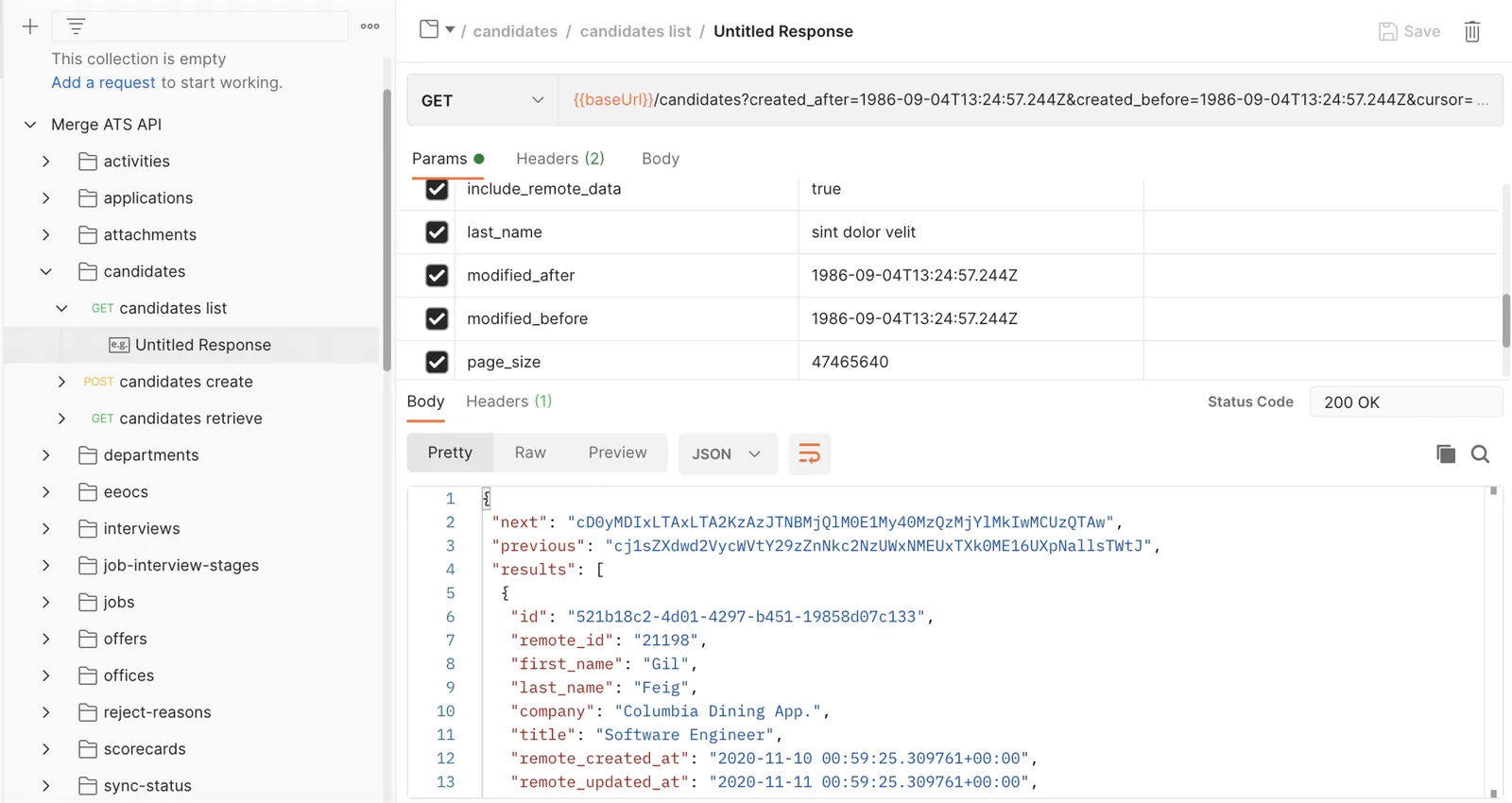 Imported endpoints